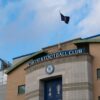 Iconic facade of Chelsea Football Club in London, highlighting the famous stadium architecture.