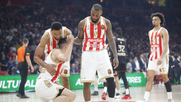 The match of the 30th round of the Turkish Airlines Euroleague between KK Crvena zvezda MeridianBet and FC Bayern Munich was played at the Belgrade Arena. Utakmica 30. kola Turkish Airlines Evrolige izmedju KK Crvena zvezda MeridianBet i FC Bayern Munich odigrana je u Beogradskoj Areni.