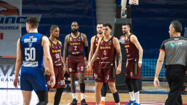 The match of the 16th round of the AdmiralBet ABA League between KK Buducnost Voli and KK Bosna BH Telecom was played in the hall of the Sports Center Moraca. Utakmica 16. kola AdmiralBet ABA League izmedju KK Buducnost Voli i KK Bosna BH Telecom odigrana je u dvorani Sportskog centra Moraca.