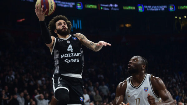 The match of the 18th round of the AdmiralBet ABA League between KK Partizan Mozzart Bet and KK Dubai Basketball was played in the Belgrade Arena. Utakmica 18. kola AdmiralBet ABA League izmedju KK Partizan Mozzart Bet i KK Dubai Basketball odigrana je u Beogradskoj Areni.