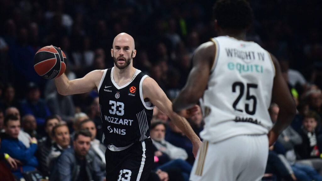 The match of the 30th round of the Turkish Airlines Euroleague between KK Partizan Mozzart Bet and BC Dubai Basketball was played in the Belgrade Arena. Utakmica 30. kola Turkish Airlines Evrolige izmedju KK Partizan Mozzart Bet i BC Dubai Basketball odigrana je u Beogradskoj Areni.