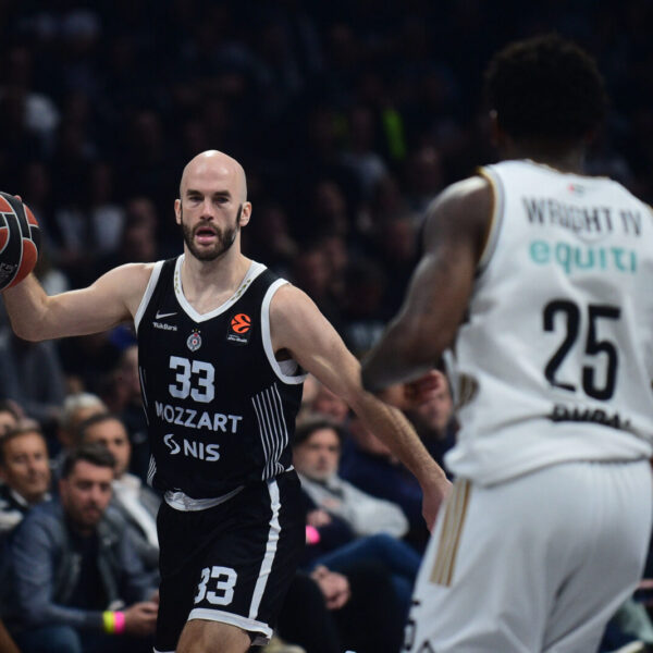 The match of the 30th round of the Turkish Airlines Euroleague between KK Partizan Mozzart Bet and BC Dubai Basketball was played in the Belgrade Arena. Utakmica 30. kola Turkish Airlines Evrolige izmedju KK Partizan Mozzart Bet i BC Dubai Basketball odigrana je u Beogradskoj Areni.