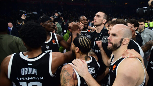 The match of the 30th round of the Turkish Airlines Euroleague between KK Partizan Mozzart Bet and BC Dubai Basketball was played in the Belgrade Arena. Utakmica 30. kola Turkish Airlines Evrolige izmedju KK Partizan Mozzart Bet i BC Dubai Basketball odigrana je u Beogradskoj Areni.