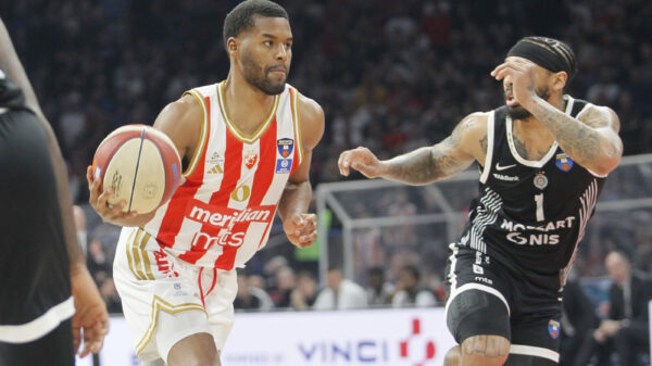The match of the fourth round of the second phase of the AdmiralBet ABA League between KK Crvena zvezda MeridianBet and KK Patizan Mozzart Bet was played at the Belgrade Arena. Utakmica cetvrte runde druge faze AdmiralBet ABA League izmedju KK Crvena zvezda MeridianBet i KK Patizan Mozzart Bet odigrana je u Beogradskoj Areni.