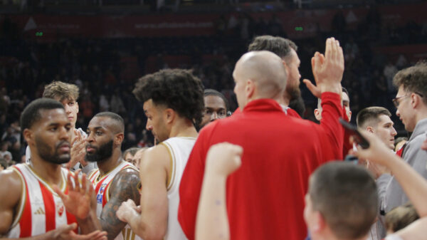 The match of the fourth round of the second phase of the AdmiralBet ABA League between KK Crvena zvezda MeridianBet and KK Patizan Mozzart Bet was played at the Belgrade Arena. Utakmica cetvrte runde druge faze AdmiralBet ABA League izmedju KK Crvena zvezda MeridianBet i KK Patizan Mozzart Bet odigrana je u Beogradskoj Areni.