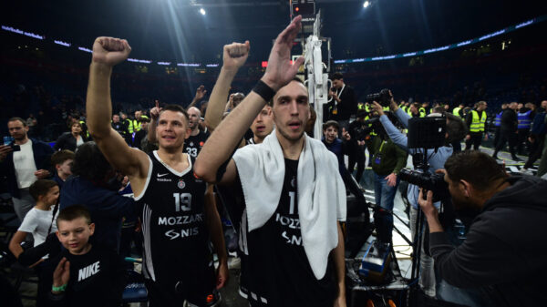 The match of the 33rd round of the Turkish Airlines Euroleague between KK Partizan Mozzart Bet and BC LDLC ASVEL was played at the Belgrade Arena. Utakmica 33. kola Turkish Airlines Evrolige izmedju KK Partizan Mozzart Bet i BC LDLC ASVEL odigrana je u Beogradskoj Areni.