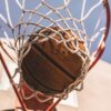 basketball on ring