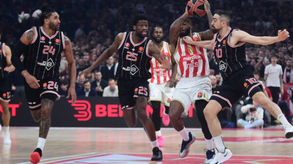 The match of the 26th round of the Turkish Airlines Euroleague between KK Crvena zvezda MeridianBet and KK Hapoel IBI Tel Aviv was played at the Belgrade Arena. Utakmica 26. kola Turkish Airlines Evrolige izmedju KK Crvena zvezda MeridianBet i KK Hapoel IBI Tel Aviv odigrana je u Beogradskoj Areni.