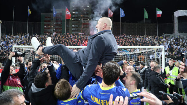 The World Cup play-off finals match between Bosnia and Herzegovina and Italy was played at the Bilino polje stadium in Zenica. Utakmica finala baraza za Svetsko prvenstvo izmedju Bosne i Hercegvine i Italije odigrana je na stadionu Bilino polje u Zenici.