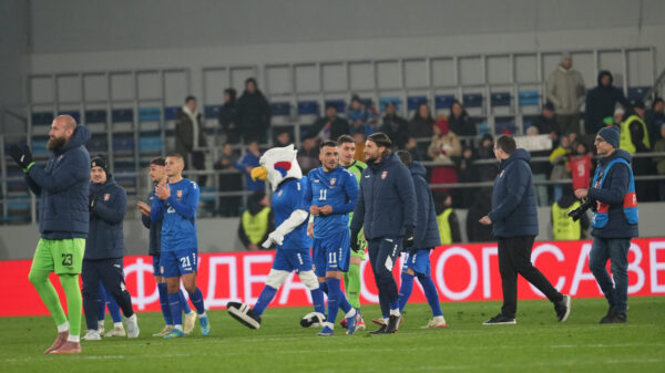 A friendly match between the national teams of Serbia and Saudi Arabia played at the TSC Arena stadium in Backa Topola. Prijateljska utakmica izmedju reprezentacija Srbije i Saudijske Arabije odigrana na na stadionu TSC Arena u Backoj Topoli.