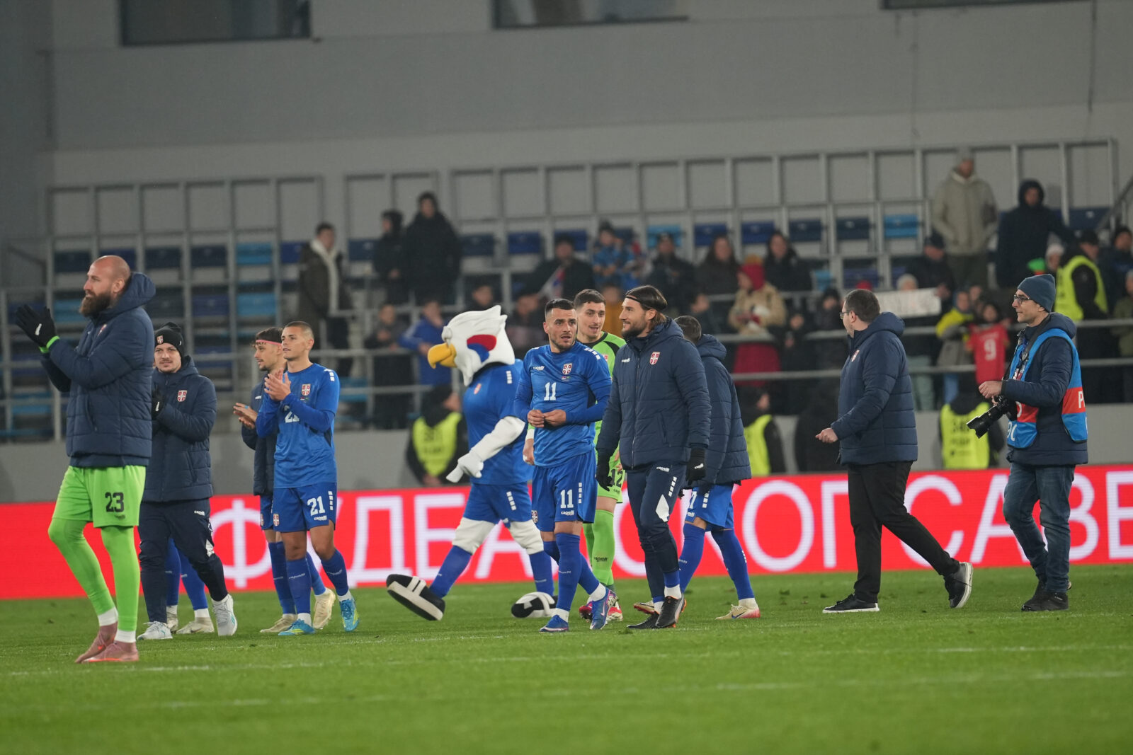 A friendly match between the national teams of Serbia and Saudi Arabia played at the TSC Arena stadium in Backa Topola. Prijateljska utakmica izmedju reprezentacija Srbije i Saudijske Arabije odigrana na na stadionu TSC Arena u Backoj Topoli.