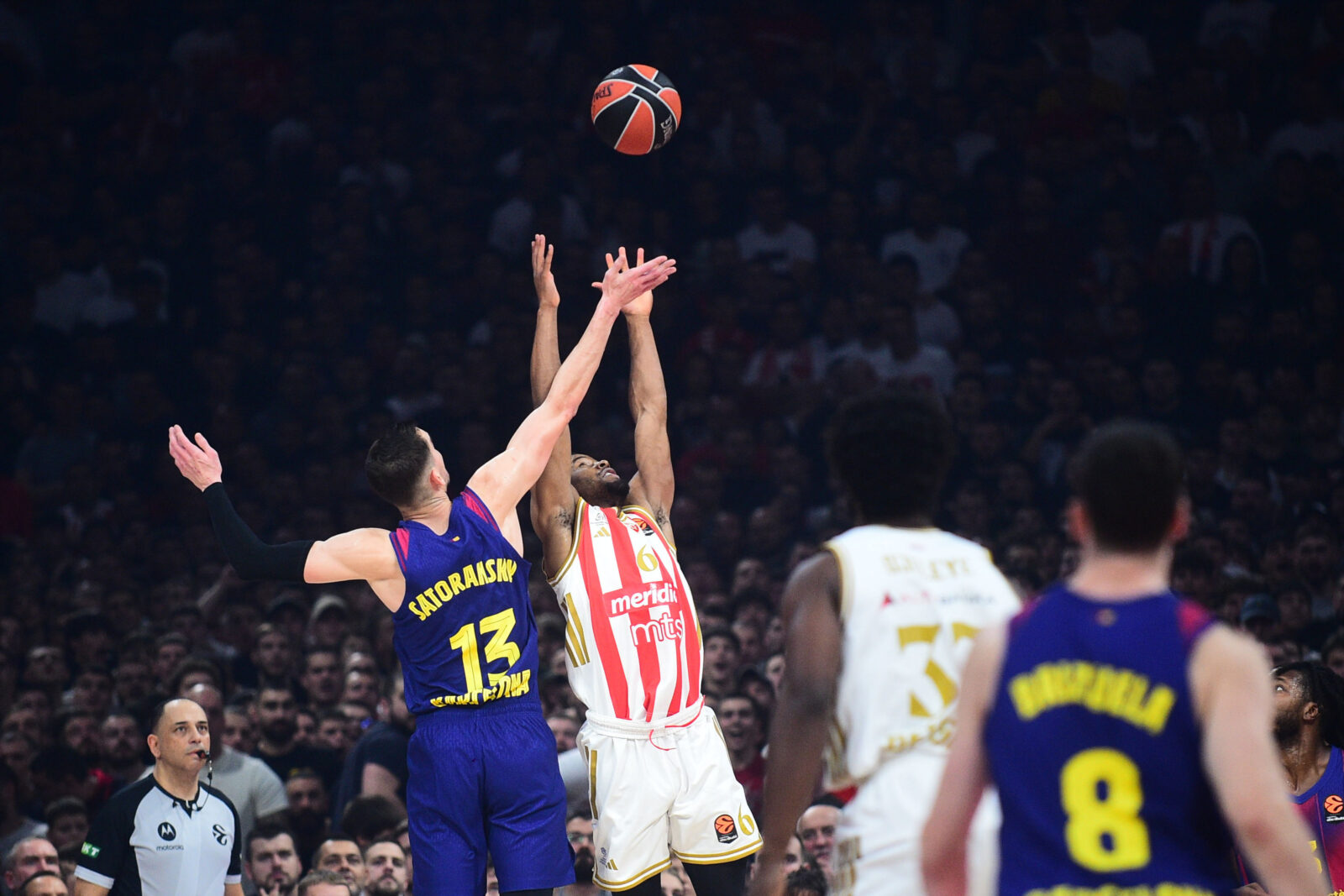 The match of the 14th round of the Turkish Airlines Euroleague between KK Crvena zvezda Meridianbet and FC Barcelona was played at the Belgrade Arena. Utakmica 14. kola Turkish Airlines Evrolige izmedju KK Crvena zvezda Meridianbet i FC Barcelona odigrana je u Beogradskoj Areni.