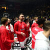The match of the 22nd round of the Turkish Airlines Euroleague between KK Partizan Mozzart Bet and KK Olympiacos Piraeus was played at the Aleksandar Nikolic Basketball Hall. Utakmica 22. kola Turkish Airlines Evrolige izmedju KK Partizan Mozzart Bet i KK Olympiacos Piraeus odigrana je u Kosarkaskoj dvorani Aleksandar Nikolic.