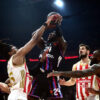 The match of the 36th round of the Turkish Airlines Euroleague between KK Crvena zvezda MeridiaBet and KK Paris Basketball was played at the Belgrade Arena. Utakmica 36. kola Turkish Airlines Evrolige izmedju KK Crvena zvezda MeridiaBet i KK Paris Basketball odigrana je u Beogradskoj Areni.
