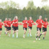 Training of the women's "A" national team of Serbia at the FSS Sports Center in Stara Pazova. Trening zenske "A" reprezentacije Srbije u Sportskom centru FSS u Staroj Pazovi.