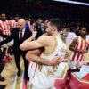 The match of the 36th round of the Turkish Airlines Euroleague between KK Crvena zvezda MeridiaBet and KK Paris Basketball was played at the Belgrade Arena. Utakmica 36. kola Turkish Airlines Evrolige izmedju KK Crvena zvezda MeridiaBet i KK Paris Basketball odigrana je u Beogradskoj Areni.