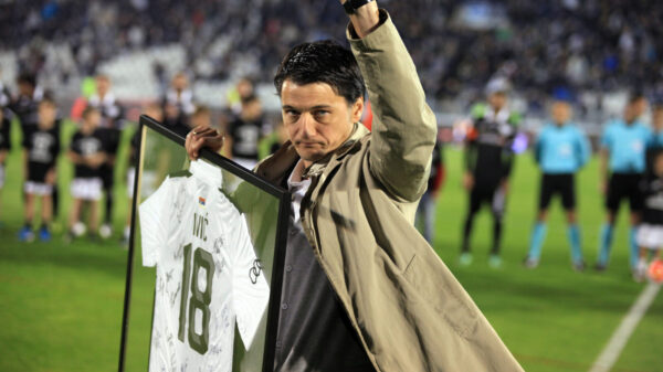 Friendly football match between FK Partizan (Serbia) and PAOK (Greece) played at Partizan stadium. Prijateljska utakmica izmedju FK Partizan (Srbija) i PAOK (Grcka) odigrana na stadionu Partizana