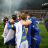 The World Cup play-off finals match between Bosnia and Herzegovina and Italy was played at the Bilino polje stadium in Zenica. Utakmica finala baraza za Svetsko prvenstvo izmedju Bosne i Hercegvine i Italije odigrana je na stadionu Bilino polje u Zenici.