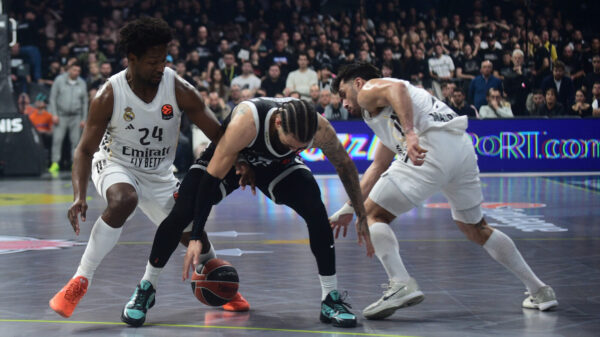 The match of the 28th round of the Turkish Airlines Euroleague between KK Partizan Mozzart Bet and BC Real Madrid was played in the Belgrade Arena. Utakmica 28. kola Turkish Airlines Evrolige izmedju KK Partizan Mozzart Bet i KK Real Madrid odigrana je u Beogradskoj Areni.