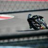 motorcycle racer on track