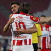 The match of the 30th round of the Mozzart Bet Super League of Serbia between FK Crvena zvezda and FK Spartak Zdrepceva krv was held at the Rajko Mitic stadium. Utakmica 30. kola Mozzart Bet Super liga Srbije izmedju FK Crvena zvezda i FK Spartak Zdrepceva krv odrzana je sa stadionu Rajko Mitic.