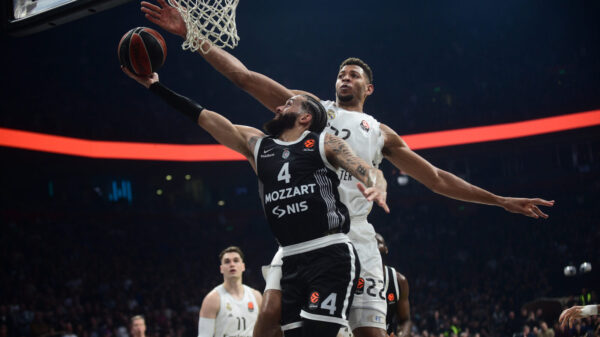 The match of the 28th round of the Turkish Airlines Euroleague between KK Partizan Mozzart Bet and BC Real Madrid was played in the Belgrade Arena. Utakmica 28. kola Turkish Airlines Evrolige izmedju KK Partizan Mozzart Bet i KK Real Madrid odigrana je u Beogradskoj Areni.
