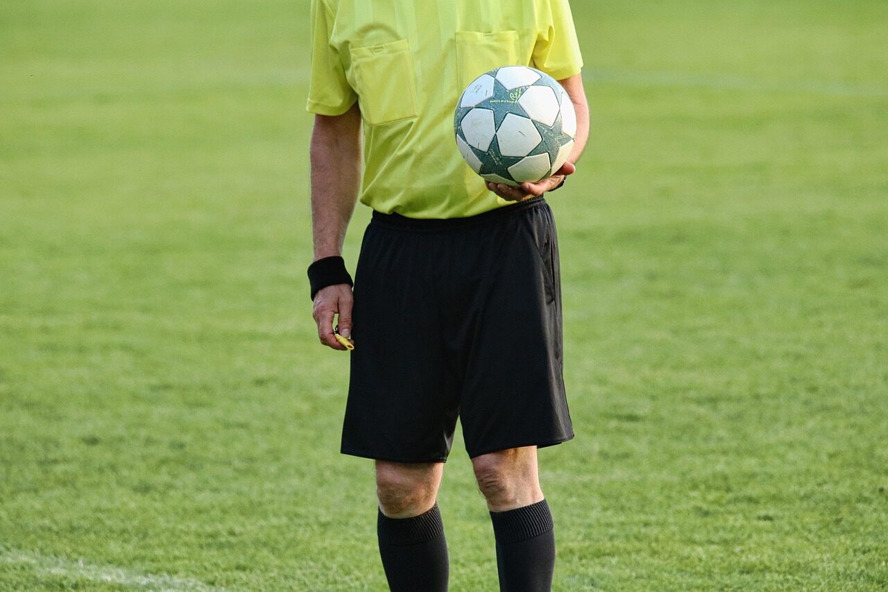 soccer, ball, referee, sports, football, soccer ball, field, playing field, referee, referee, referee, referee, referee