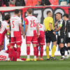 The match of the 32nd round of the Mozart Bet Super League of Serbia between FK Vojvodina and FK Partizan was played at the Karadjordje Stadium in Novi Sad. Utakmica 32. kola Mozzart Bet Super liga Srbije izmedju FK Vojvodina i FK Partizan odigrana je na stadionu Karadjordje u Novom Sadu.