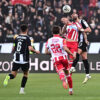 The match of the 33rd round of the Mozzart Super League of Serbia, the 179th eternal derby between FK Crvena zvezda and FK Partizan was played at the Rajko Mitic stadium. Utakmica 33. kola Mozzart Super lige Srbije, 179. veciti derbi izmedju FK Crvena zvezda i FK Partizan odigrana je na stadion Rajko Mitic.