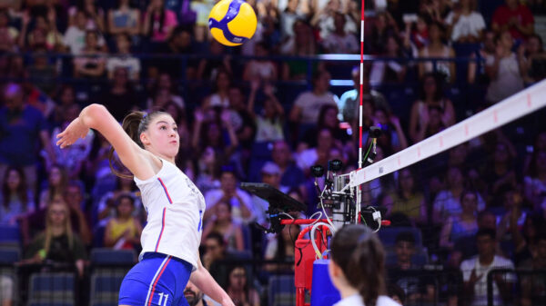 The match between the women's senior volleyball teams of Germany and Serbia as part of Group C of Week II of the 2025 UEFA Nations League was played at the Belgrade Arena. Utakmica izmedju zenskih seniorska odbojkaskih reprezentacija Nemacke i Srbije u sklopu C grupe II sedmice VII Lige nacija 2025. odigrana je u Beogrdskoj areni.