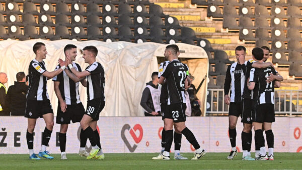 The match of the 34th round of the Mozart Super League of Serbia between FK Partizan and FK Novi Pazar was played at the FK Partizan stadium. Utakmica 34. kola Mozzart Super lige Srbije izmedju FK Partizan i FK Novi Pazar odigrana je na stadion FK Partizan.