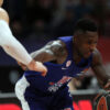 Basketball game, Euroleague Round 15 - BC Crvena zvezda vs Olympiacos Piraeus held in Stark arena. Kosarkaska utakmica, Evroliga, 15 kolo, izmedju KK Crvena zvezda i KK Olimpijakos odigrana u Stark areni