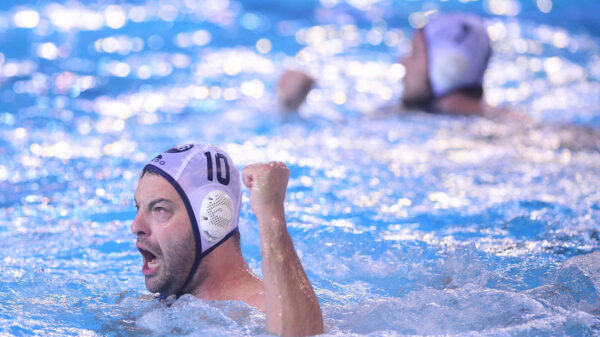 The derby match of the third round of the TOP 8 phase of the Champions League water polo between VK Novi Beograd and VK Pro Recco was played at the Sports Center pool on April 11. Derbi mec treceg kola TOP 8 faze vaterpolo Lige sampiona izmedju VK Novi Beograd i VK Pro Reko odigran je na bazenu Sportskog centra 11. april.
