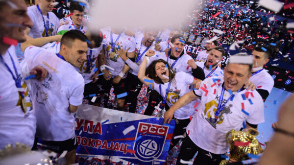 The final match of the Prof. dr Branislav Pokrajac Cup for men between RK Partizan AdmiralBet and RK Dinamo was played in the Prof. dr Branislav Pokrajac Hall in Banjica. Utakimca finala Kupa Prof. dr Branislav Pokrajac za muskarce izmedju RK Partizan AdmiralBet i RK Dinamo odigrana je u dvorani Prof. dr Branislav Pokrajac na Banjici.