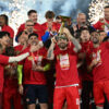 FK Crvena Zvezda won its 30th Serbian Cup trophy after defeating Vojvodina 5-4 on penalties in the final in Loznica, after the score was 2-2 after 120 minutes. FK Crvena zvezda je osvojila 30. trofej u Kupu Srbije posto je u finalu u Loznici posle penala pobedila Vojvodinu rezultatom 5:4, a tokom 120 minuta bilo je 2:2.