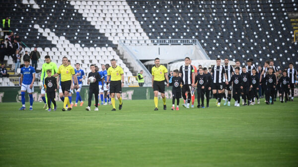 The match of the 34th round of the Mozart Super League of Serbia between FK Partizan and FK Novi Pazar was played at the FK Partizan stadium. Utakmica 34. kola Mozzart Super lige Srbije izmedju FK Partizan i FK Novi Pazar odigrana je na stadion FK Partizan.