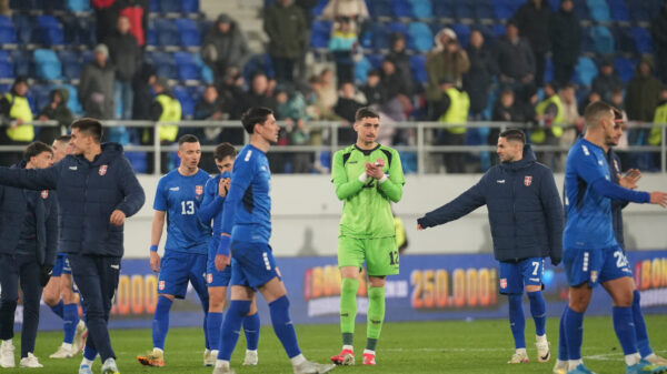 A friendly match between the national teams of Serbia and Saudi Arabia played at the TSC Arena stadium in Backa Topola. Prijateljska utakmica izmedju reprezentacija Srbije i Saudijske Arabije odigrana na na stadionu TSC Arena u Backoj Topoli.