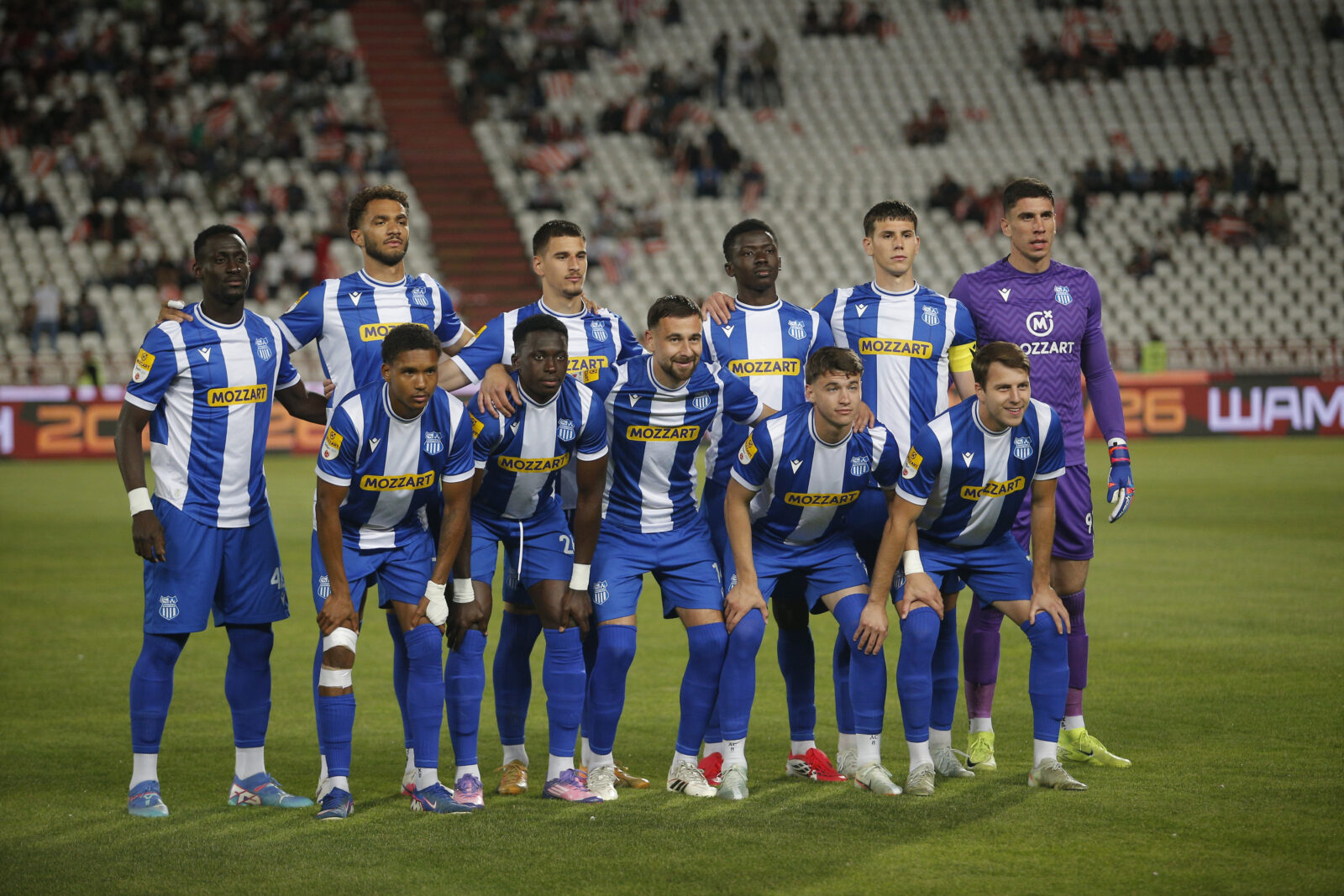 The match of the 37th round of the Mozzart Super League of Serbia between FK Crvena zvezda and OFK Beograd was played at the Rajko Mitic Stadium. Utakmica 37. kola Mozzart Super lige Srbije izmedju FK Crvena zvezda i OFK Beograd odigrana je na stadionu Rajko Mitic.