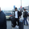 Footballer Nemanja Gudelj and Anastasija Gudelj (Anastasija Raznatovic) arrived at Belgrade Nikola Tesla Airport. Fudbaler Nemanja Gudelj i Anastasija Gudelj (Anastasija Raznatovic) stigli su beogradski aerodom Nikola Tesla.