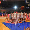 The semi-final match of the F4 tournament of the Meridianbet Basketball League of Serbia between KK Crvena zvezda MeridianBet and KK Spartak Office Shoes was played in the Cair Hall. Polufinalna utakmica F4 turnira Meridianbet Kosarkaske lige Srbije izmedju KK Crvena zvezda MeridianBet i KK Spartak Office Shoes odigrana je u hali Cair.