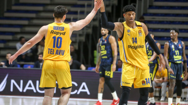 The match of the 27th round of the Turkish Airlines Euroleague between BC Maccabi Playtika and BC Fenerbahce Beko was played at the Aleksandar Nikolic Hall. Utakmica 27. kola Turkish Airlines Evrolige izmedju BC Maccabi Playtika i BC Fenerbahce Beko odigrana je u hali Aleksandar Nikolic.