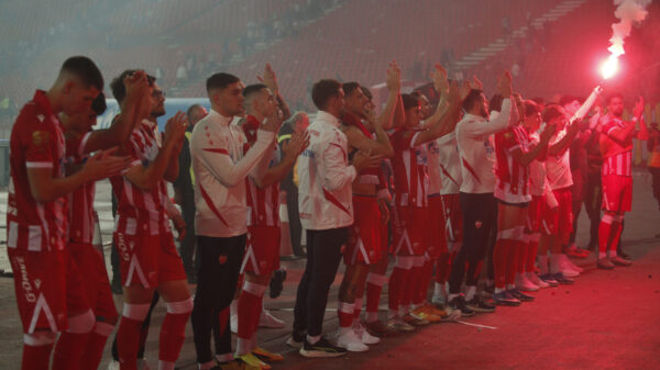 The match of the 37th round of the Mozzart Super League of Serbia between FK Crvena zvezda and OFK Beograd was played at the Rajko Mitic Stadium. Utakmica 37. kola Mozzart Super lige Srbije izmedju FK Crvena zvezda i OFK Beograd odigrana je na stadionu Rajko Mitic.