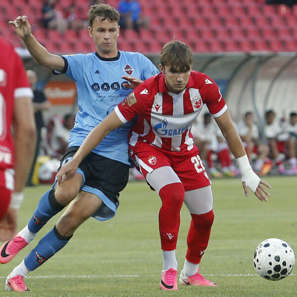 Vasilije Kostov: „Osvojene druge lopte prelomile meč protiv Larne” – Vasilije Kostov Crvena zvezda Liga šampiona