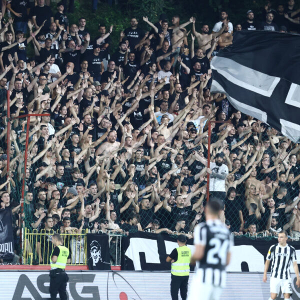The match of the 1st round of the Mozart Super League of Serbia between FK Zemun and FK Partizan was played at the Dragan Dzajic Stadium in Ub. Utakmica 1. kola Mozzart Super lige Srbije izmedju FK Zemun i FK Partizan odigrana je na stadionu Dragan Dzajic u Ubu.