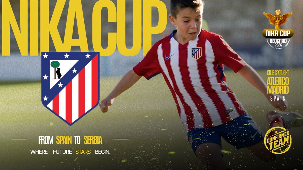 Atletiko Madrid dolazi u Beograd na NIKA CUP 2026: veliki međunarodni turnir za mlade fudbalere – Atletiko Madrid fudbal