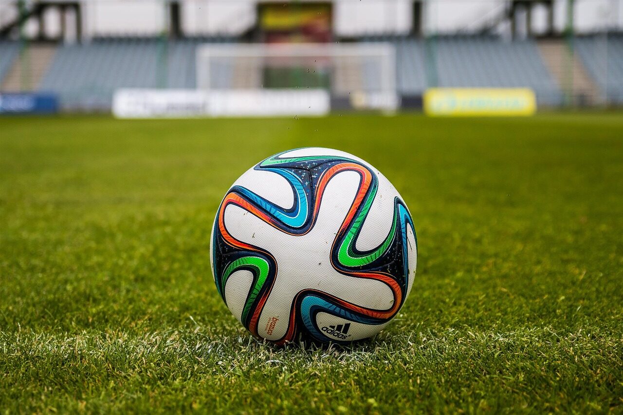 ball, grass, soccer, football, soccer ball, sport, game, play, football field, stadium, nature, football stadium, ball game
