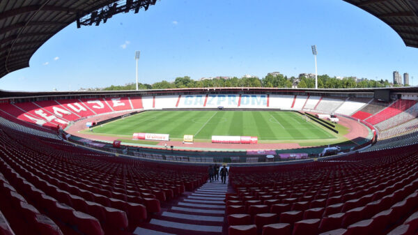 Tour of the renovated Rajko Mitic stadium. Obilazak renoviranog stadiona Rajko Mitic.