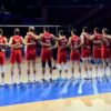 Odbojkaška reprezentacija Srbije protiv Slovenije u Beogradu pred početak Evropskog prvenstva