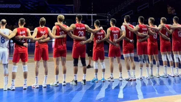 Odbojkaška reprezentacija Srbije protiv Slovenije u Beogradu pred početak Evropskog prvenstva