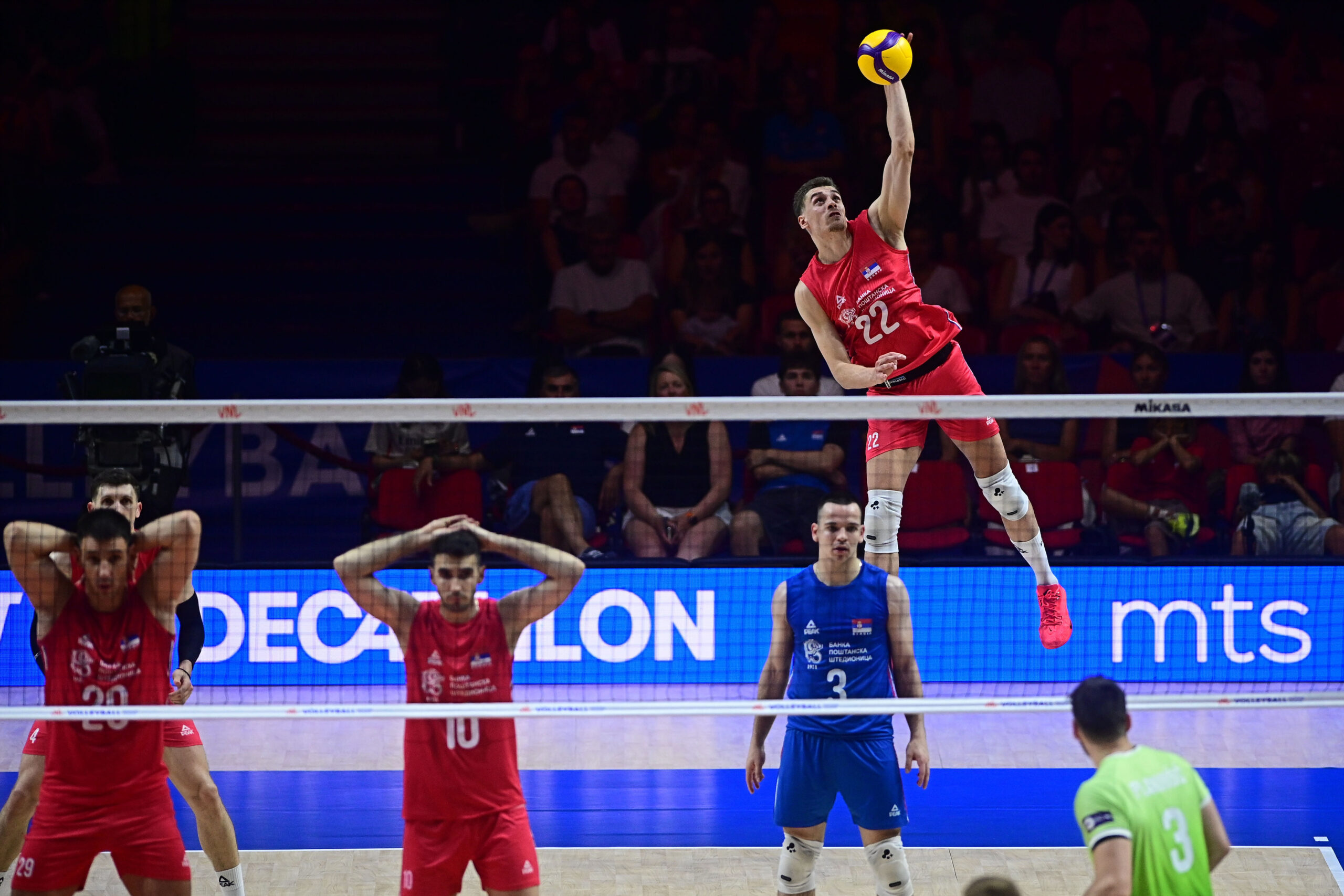 Odbojkaška reprezentacija Srbije savladala Sloveniju 3:1 u pripremama za Evropsko prvenstvo – Veljko Mašulović Srbija Slovenija odbojka